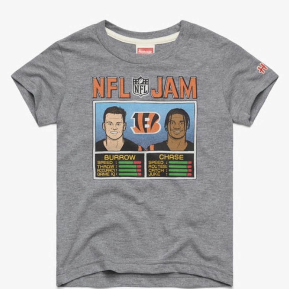 NFL Jam Bengals Burrow And Chase T-Shirt- Men’s S